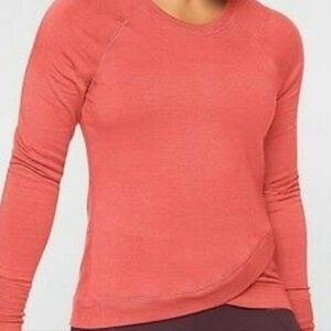 Athleta Burgundy Long Sleeve Top
